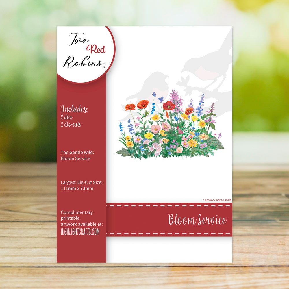 Two Red Robins Bloom Service Die Set