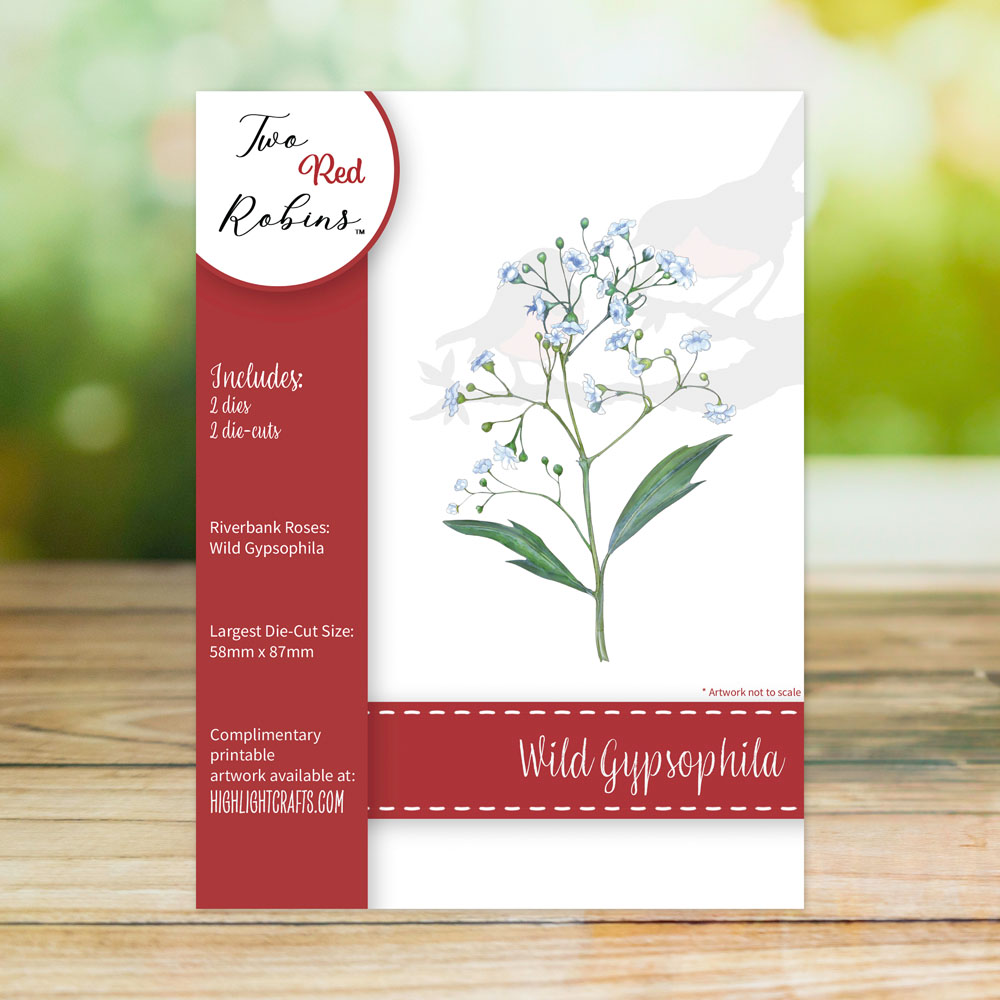 Two Red Robins Wild Gypsophila Die Set