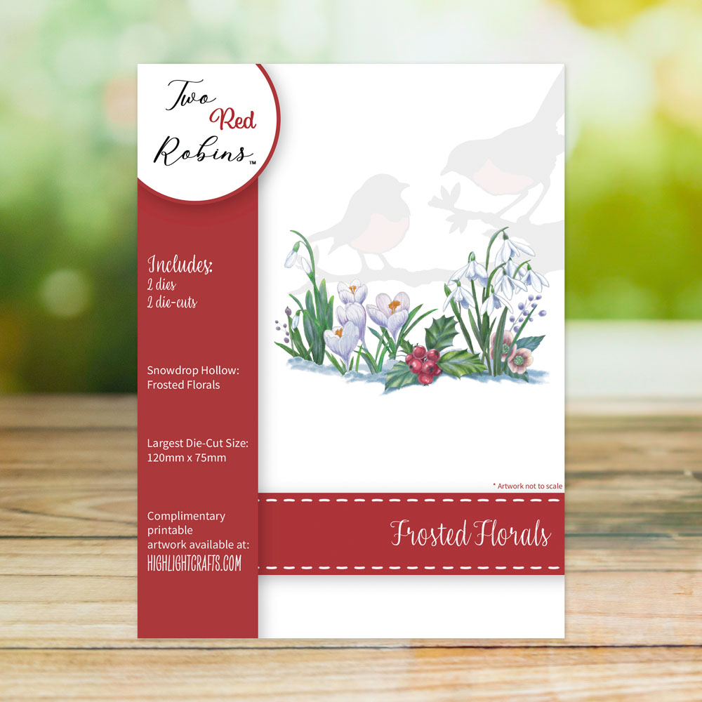 Two Red Robins Frosted Florals Die Set