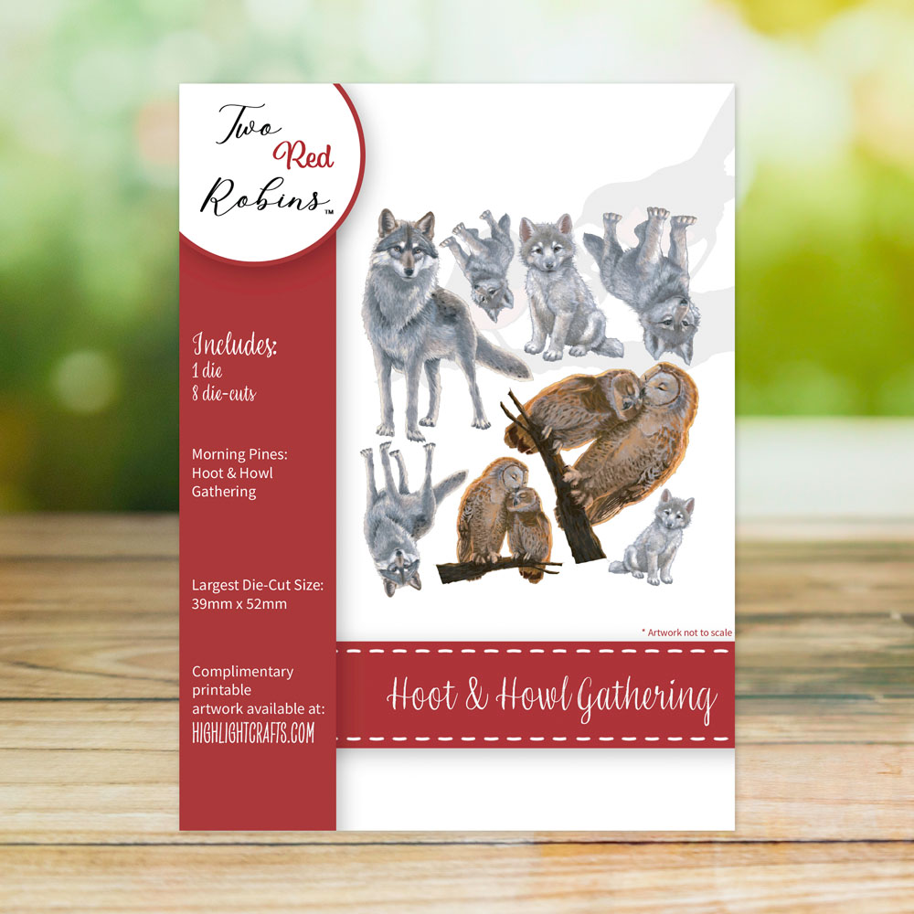 Two Red Robins Hoot & Howl Gathering Die Set