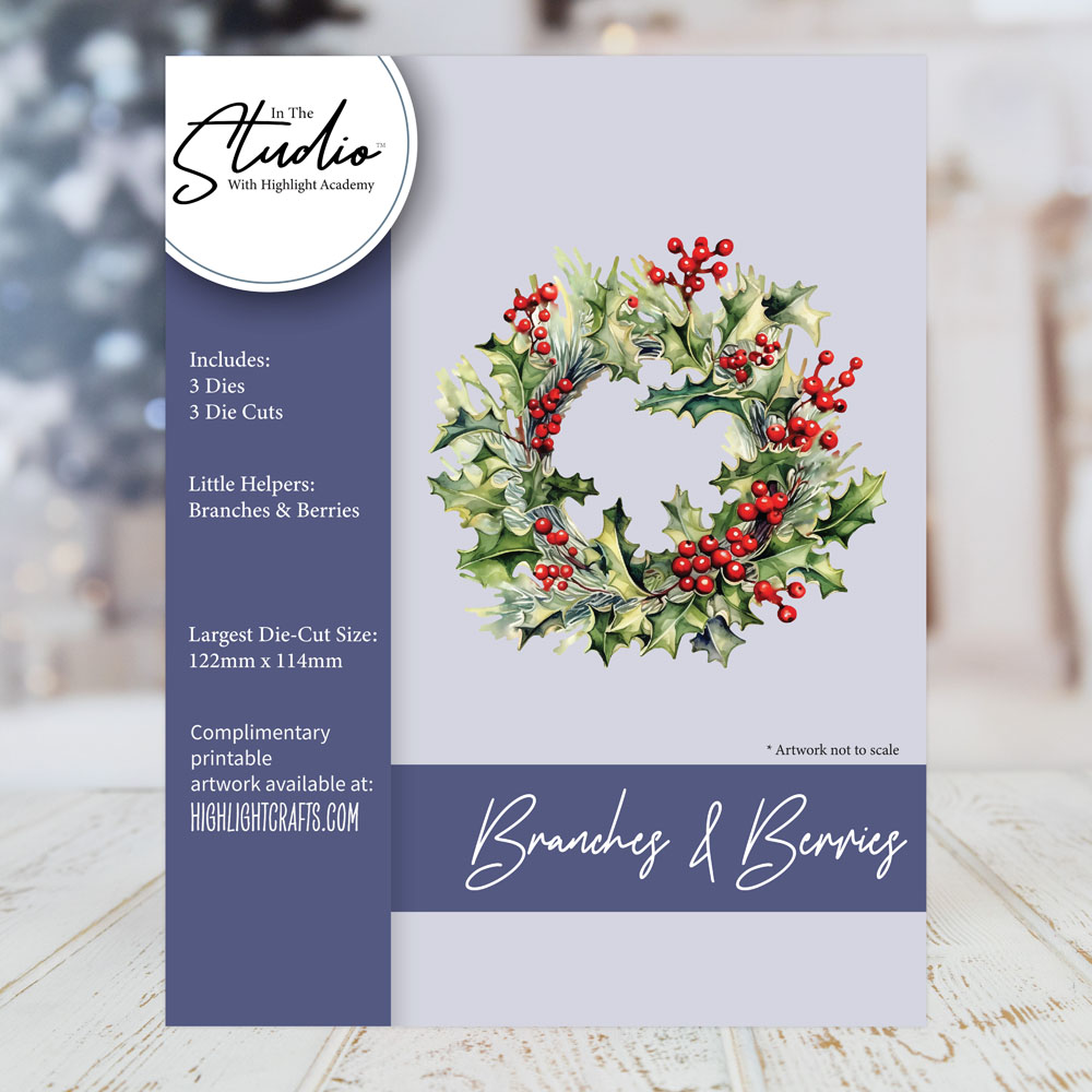 In The Studio Branches & Berries Die Set
