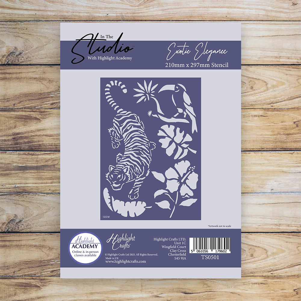 In The Studio Exotic Elegance A4 Stencil