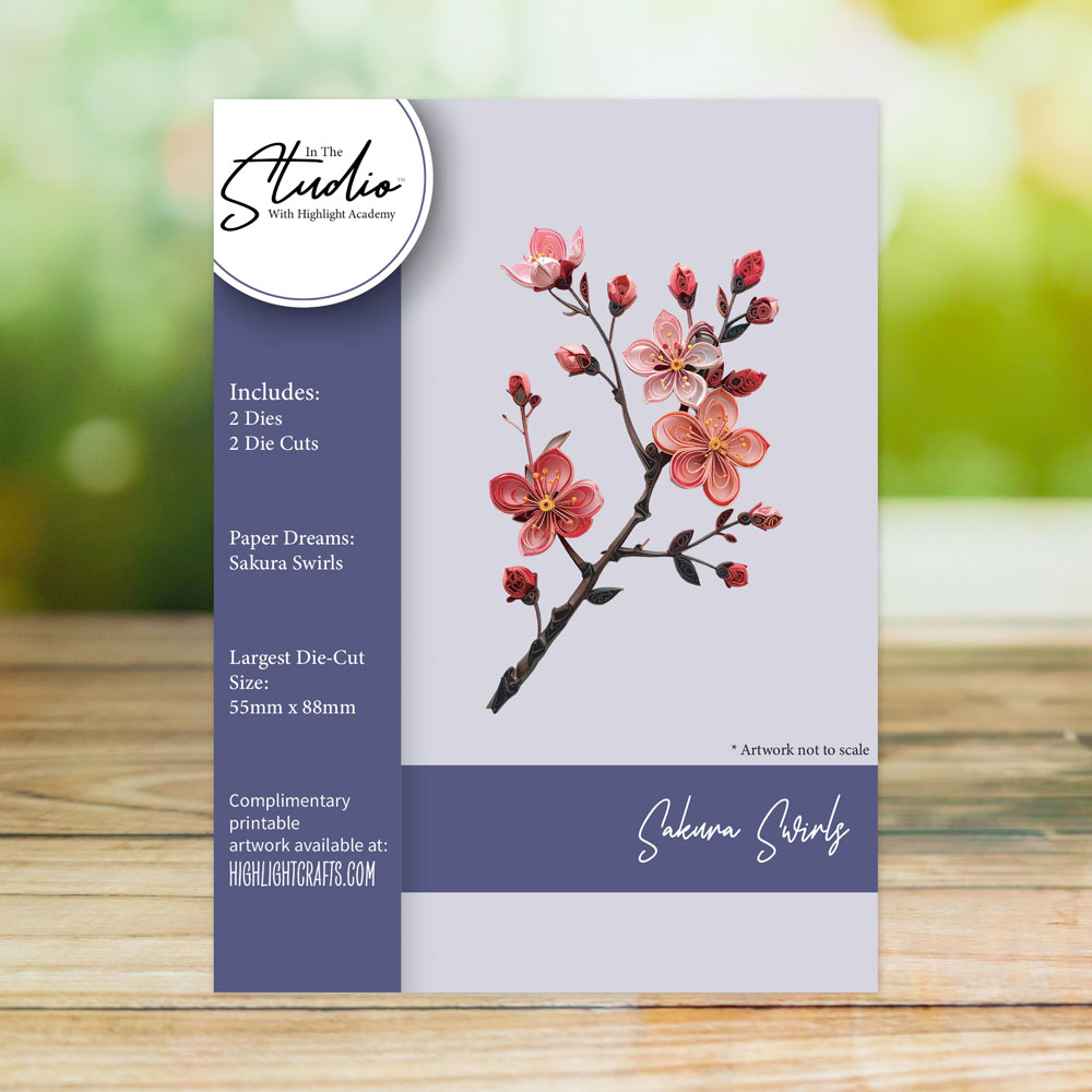 In The Studio Sakura Swirls Die Set