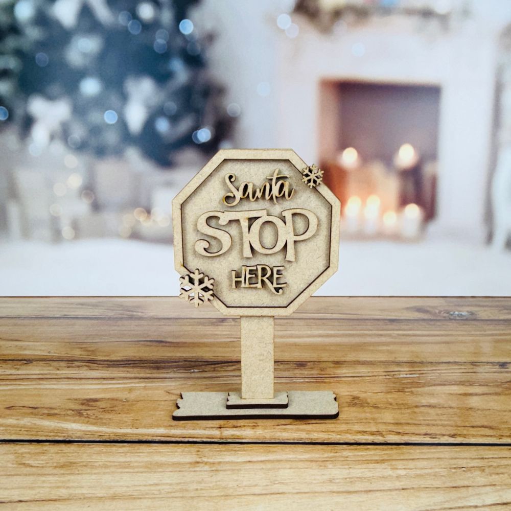 Craft Master MDF - Small Santa Sign