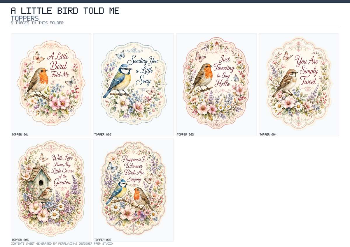 Pearlywinks - A Little Bird Told Me Mini Collection - Image 5