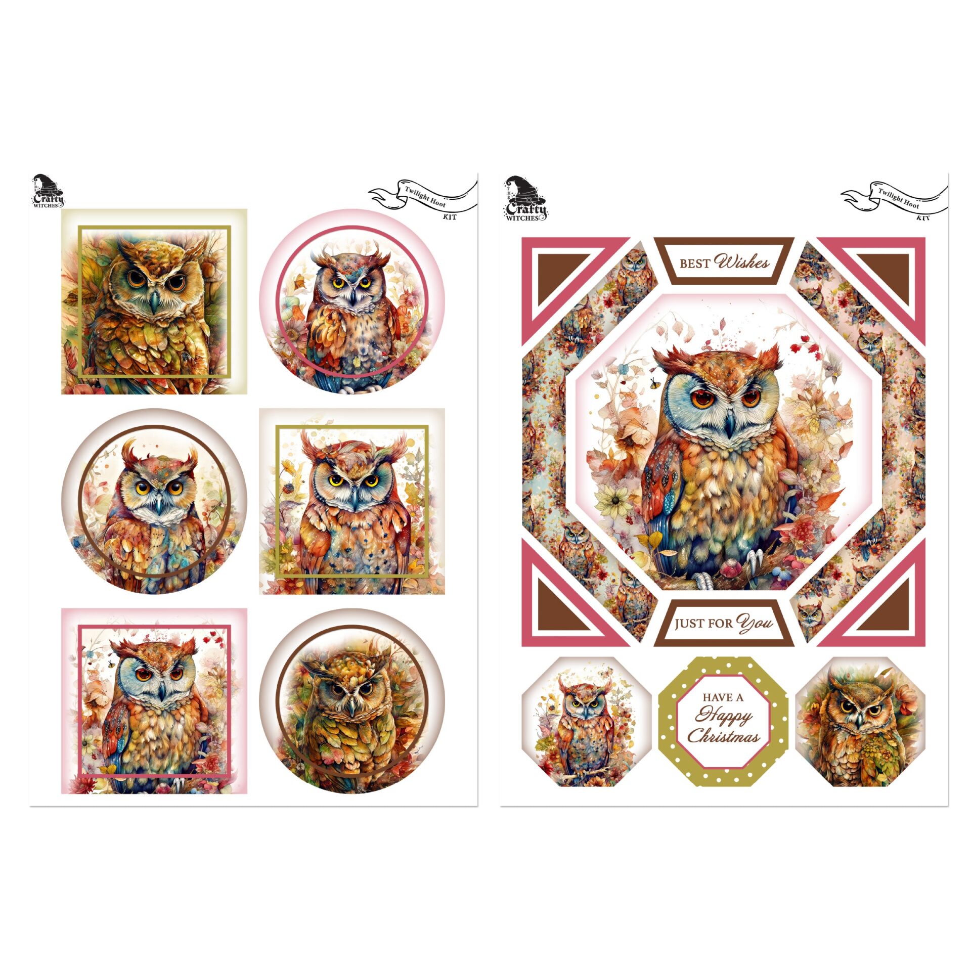 The Crafty Witches Macaroon Tea, Sugar Blooms & Twilight Hoot Download Kits - Image 8