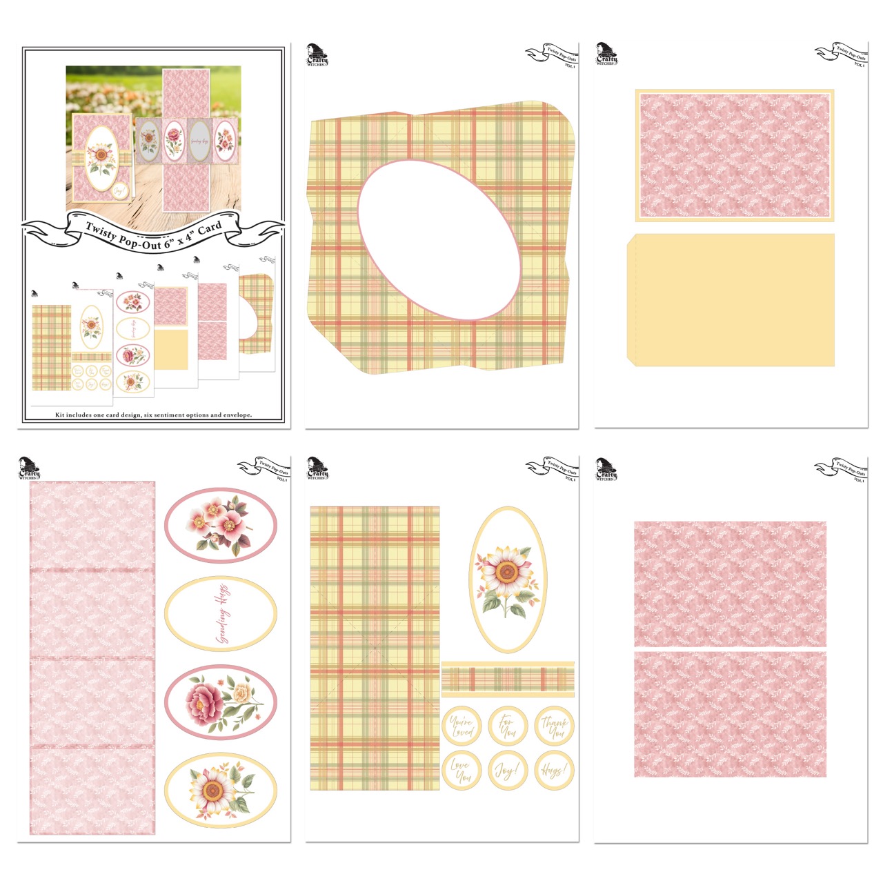 The Crafty Witches - Twisty Pop Out Cards SVG Vol I - Image 4