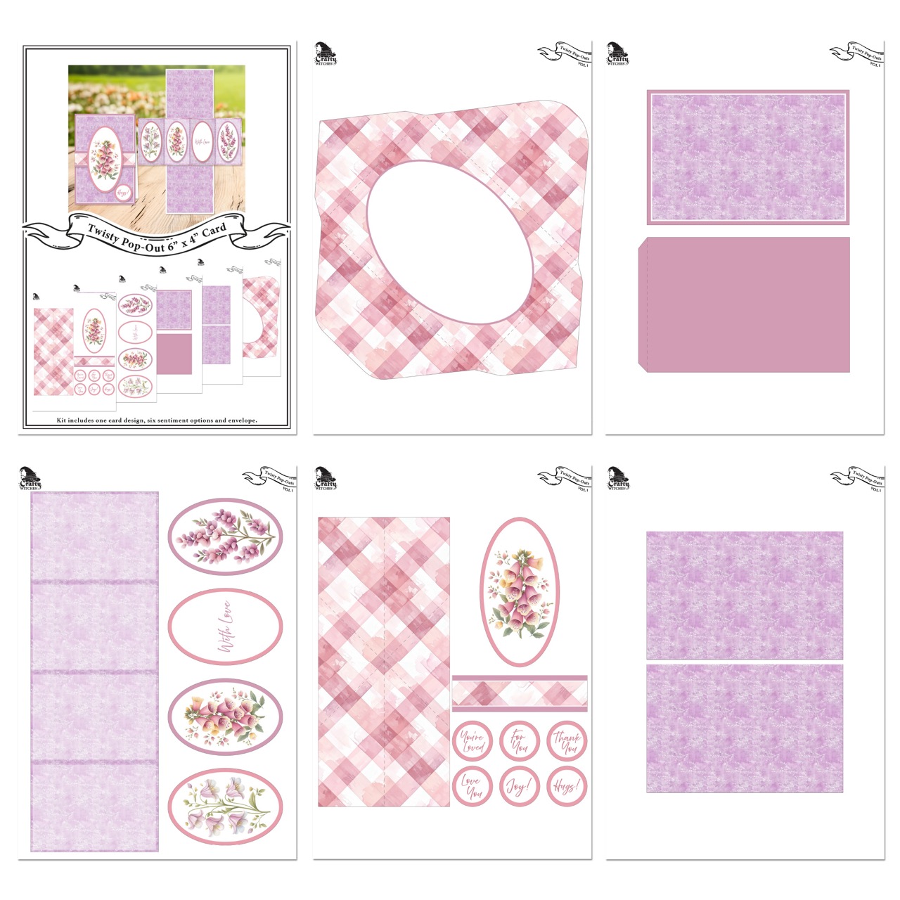 The Crafty Witches - Twisty Pop Out Cards SVG Vol I - Image 5