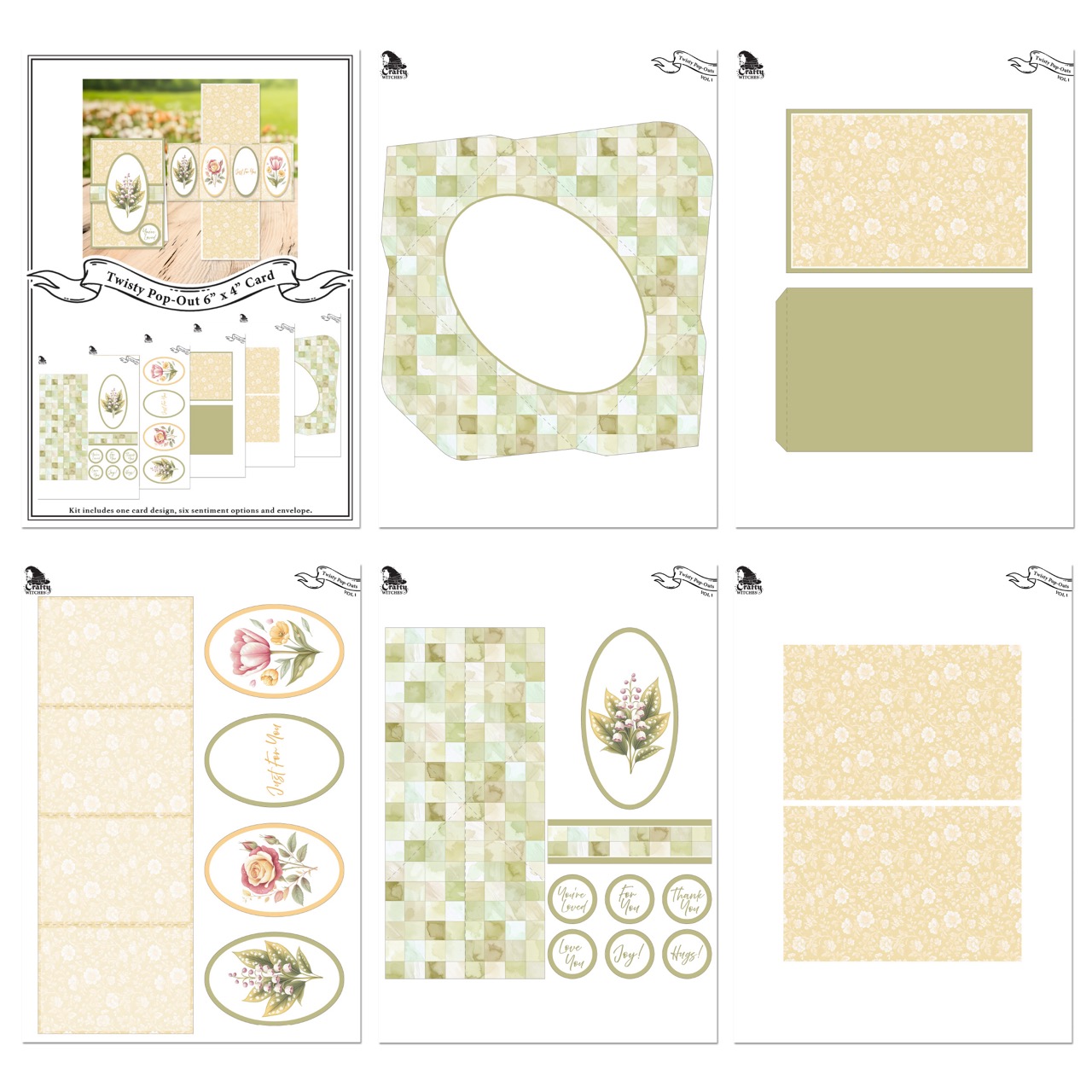 The Crafty Witches - Twisty Pop Out Cards SVG Vol I - Image 9