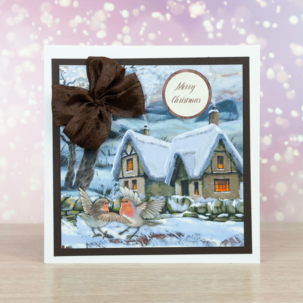 Two Red Robins A Winter Visit Scene Building USB - Image 3