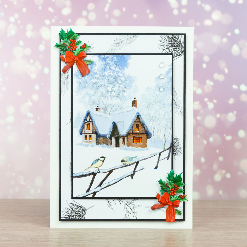 Two Red Robins A Winter Visit Scene Building USB - Image 6