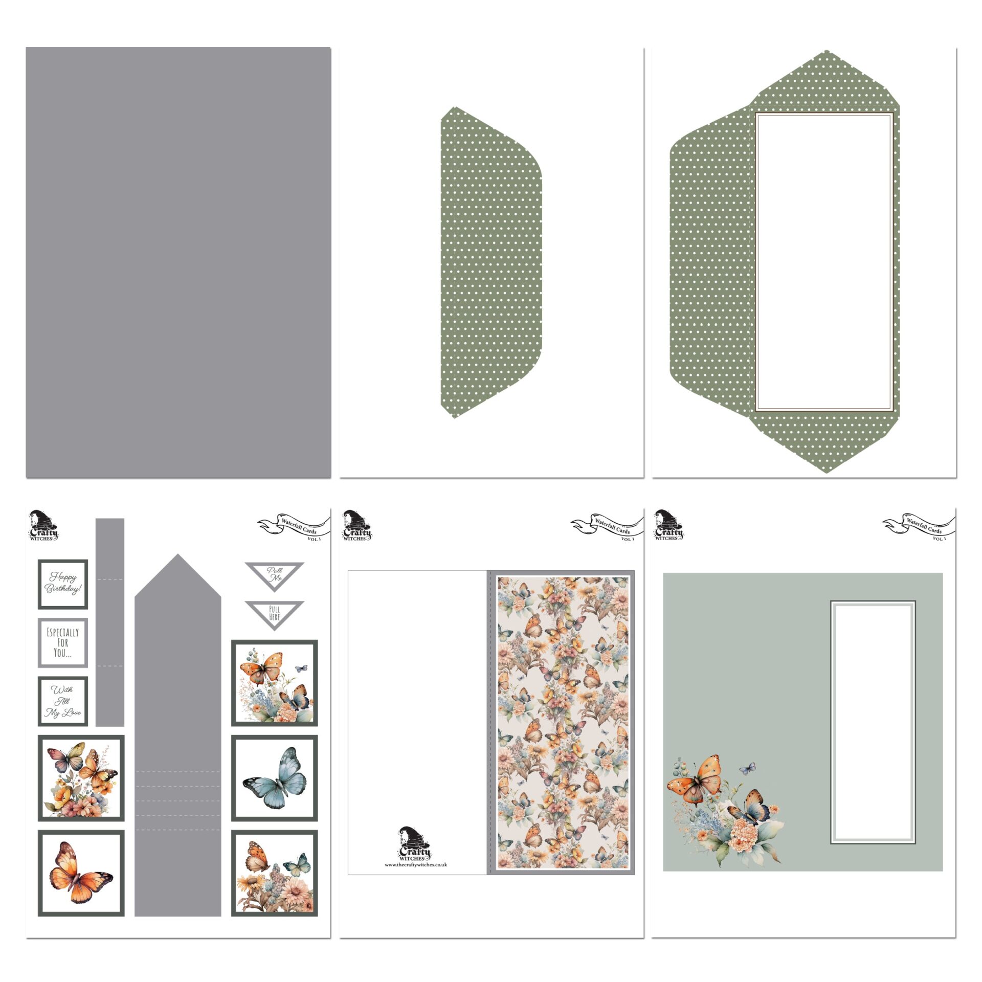 The Crafty Witches Waterfall Cards Kinetic Project Vol I Download Kit - Image 7