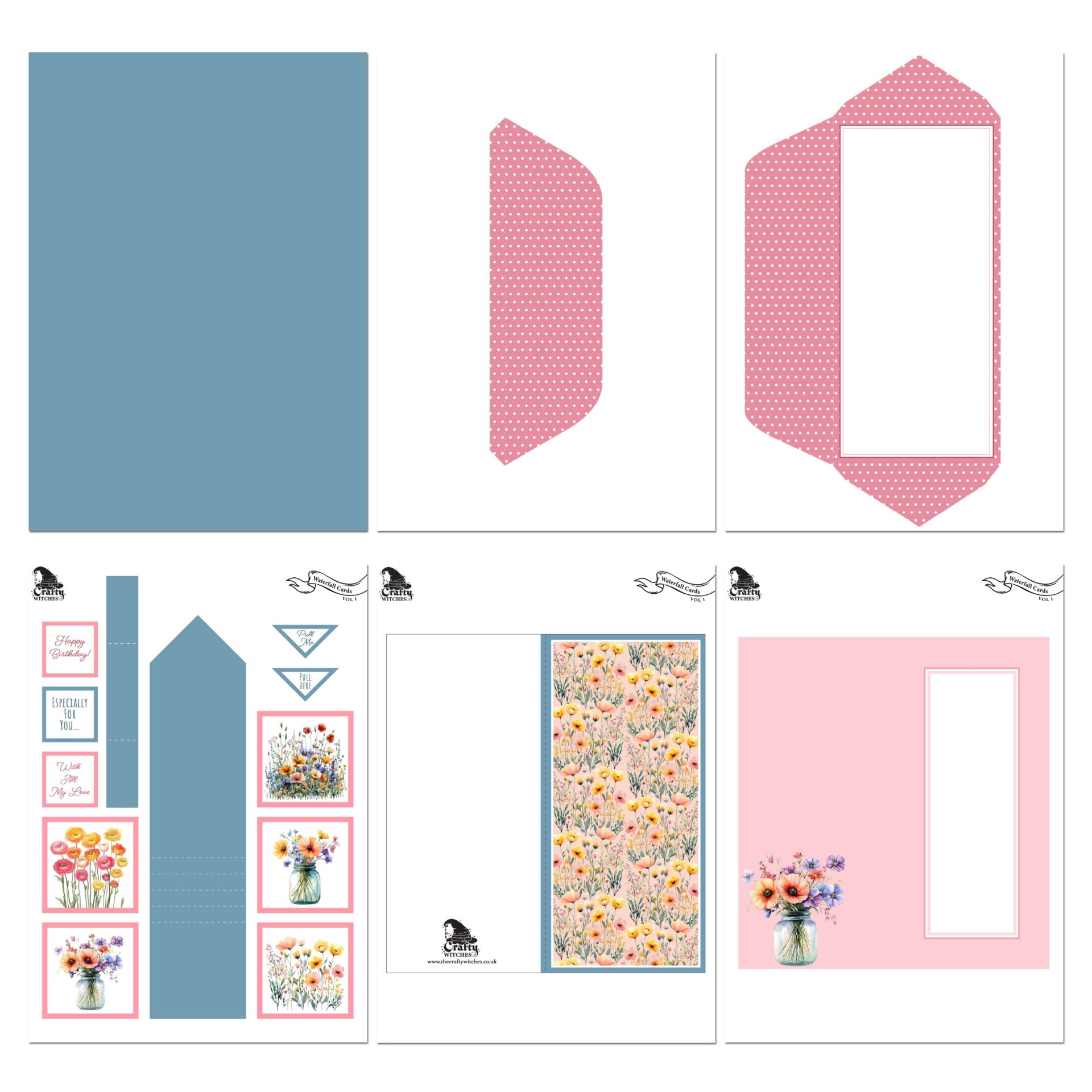 The Crafty Witches Waterfall Cards Kinetic Project Vol I Download Kit - Image 9