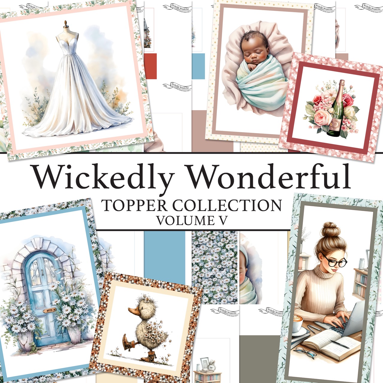 The Crafty Witches - Wickedly Wonderful Toppers Vol V Digital Collection