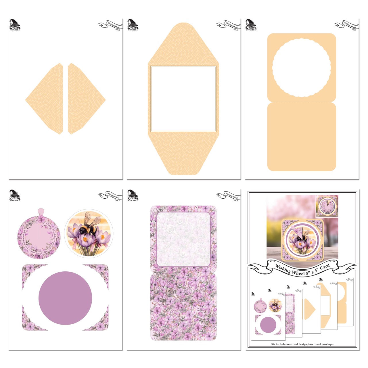 The Crafty Witches - Wishing Wheel Kinetic Cards Digital Kit - Image 7