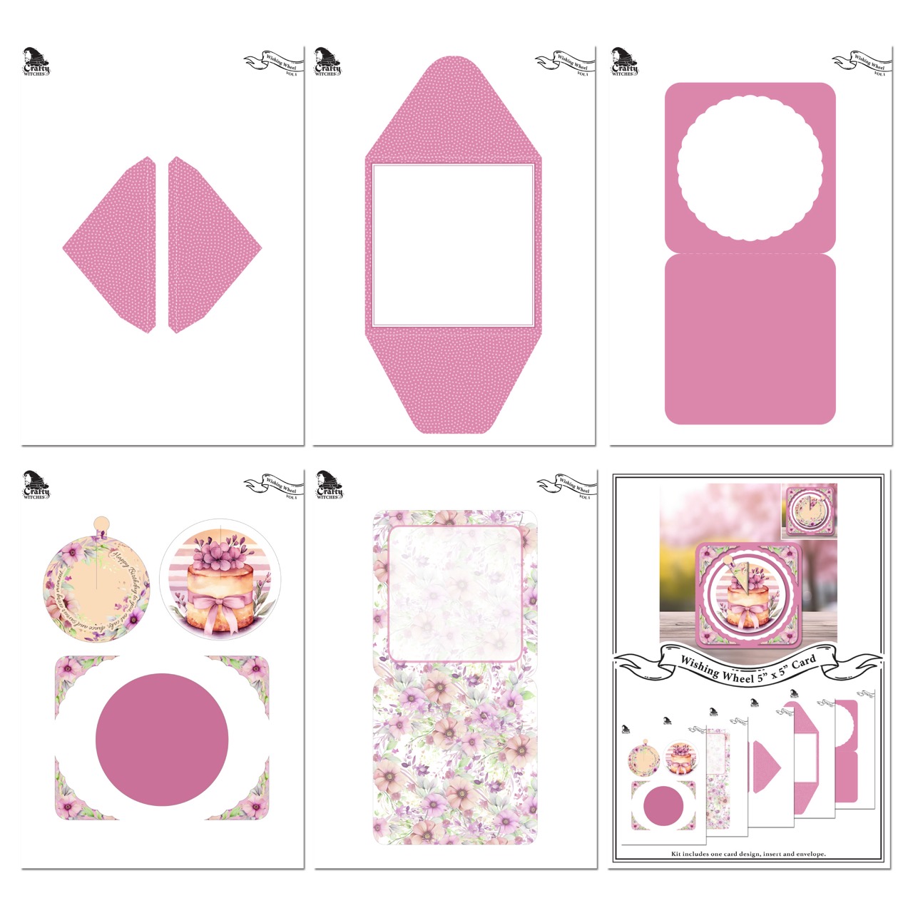The Crafty Witches - Wishing Wheel Kinetic Cards Digital Kit - Image 8